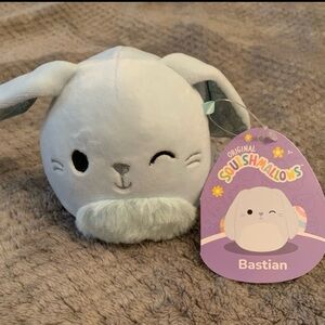 NWT Squishmallows Easter Squad 2023 Bastian the Blue Bunny Rabbit NWT Fuzzy